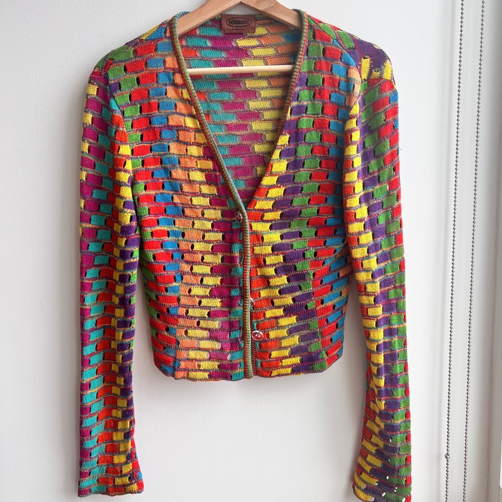 Vintage Missini open knit cardigan